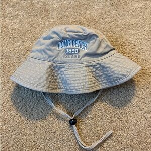 Ouray Sportswear Beige Cotton Hat with Navy Woven Label